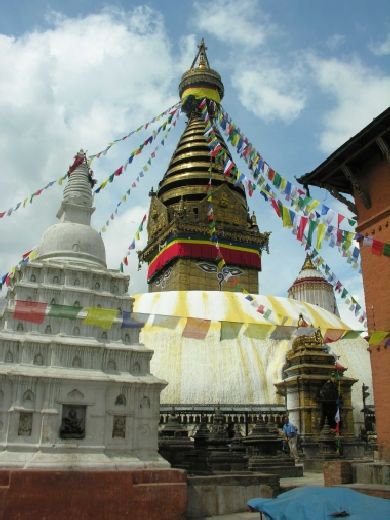 Motorradreise Nepal Kathmandu Svayambunat